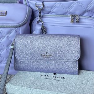 Kate Spade Glitter Phone Wristlet/Clutch 💜